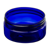 2 oz. Cobalt Blue PET Straight-Sided Round Jar with 58/400 Neck (Cap Sold Separately)