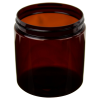 19 oz. Amber PET Straight-Sided Round Jar with 89/400 Neck (Cap Sold Separately)