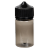 30mL Transparent Black PET Stubby Unicorn Bottle with Black CRC/TE Cap