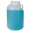 1 Gallon Natural HDPE Round Jar with Handle & 89/400 Neck (Caps sold separately)