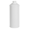 16 oz. White HDPE Round Steel-Yard Bottle with 28/400 Neck (Caps sold separately)
