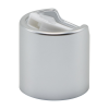 20/410 Brushed Silver & White Disc Dispensing Cap with 0.265" Orifice