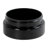 4 oz. Black PET Low Profile Round Jar with 70/400 Neck (Caps sold separately)