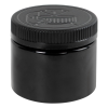 8 oz. Black PET Low Profile Jar with Black CRC Cap