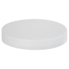 89/400 White Polypropylene Smooth Cap with PE Foam Liner