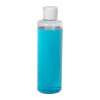 8 oz. Clear PVC Cylindrical Bottle with 24/410 Flip-Top Cap