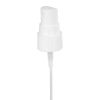 20/400 White Ribbed Finger Sprayer - 3-3/4" Dip Tube & 0.14mL Output