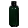 4 oz. Dark Green PET Traditional Boston Round Bottle with 24/410 Neck (Cap Sold Separately)