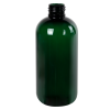 8 oz. Dark Green PET Traditional Boston Round Bottle with 24/410 Neck (Cap Sold Separately)