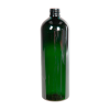 16 oz. Dark Green PET Cosmo Round Bottle with 24/410 Neck (Cap Sold Separately)