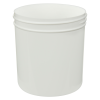 16 oz. White Polypropylene Straight-Sided Round Jar with 89/400 Neck (Cap Sold Separately)