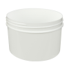24 oz. White Polypropylene Straight-Sided Round Jar with 120/400 Neck (Cap Sold Separately)