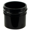 1/4 oz. Black Polypropylene Straight-Sided Round Jar with 33/400 Neck (Cap Sold Separately)