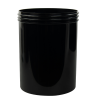 26 oz. Black Polypropylene Straight-Sided Round Jar with 100/400 Neck (Cap Sold Separately)