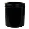 40 oz. Black Polypropylene Straight Sided Jar with 120/400 Neck (Cap Sold Separately)