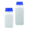 500mL HDPE Wide Mouth Square Bottle with 53mm Tamper-Proof Cap