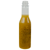 5 oz. Clear PET Woozy Sauce Bottle with 24/414 Neck (Cap & Fitment Sold Separately)