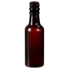 1.7 oz. Transparent Amber PET Round Sauce Bottle with 18mm KERR Neck (Cap Sold Separately)