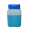 500mL Azlon® HDPE Rectangular Wide Mouth Graduated Bottle with Cap