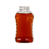 12 oz. (Honey Weight) PET Ribbed Hourglass Bottle with 38/400 Neck (Cap Sold Separately)