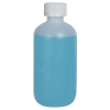 8 oz. HDPE Natural Boston Round Bottle with 24/410 CRC Cap