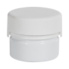 1 oz./30cc White PET Aviator Container with White CR Cap & Seal