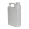 1 Gallon White HDPE F-Style Jug with 38/400 White Ribbed CRC Cap with F217 Liner