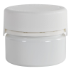 7.5 oz./225cc White PET Aviator Container with White CR Cap & Seal