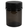 18.5 oz./550cc Translucent Black PET Aviator Container with Black CR Cap & Seal