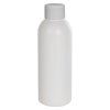 2 oz. HDPE White Cosmo Bottle with Plain 20/410 Cap with F217 Liner