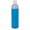 8 oz. HDPE Natural Cosmo Bottle with Plain 24/410 Cap with F217 Liner