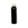 4 oz. Black PET Cosmo Round Bottle with CRC 24/410 Cap with F217 Liner
