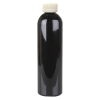 6 oz. Black PET Cosmo Round Bottle with CRC 24/410 Cap with F217 Liner