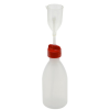 250mL Kartell® Natural LDPE Adjustable Dispenser Bottle (5mL to 25mL measuring cup)