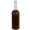 1 Liter PET Diamond Syrup Bottle with 28/400 Neck (Cap sold separately)