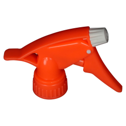 28/400 Neon Orange Polypropylene Model 300™ Spray Head with 7-1/4" Dip Tube (Bottle Sold Separately)