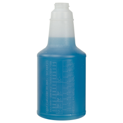 24 oz. Polyethylene Contour® Graduated Bottle with Anti-Backoff 28mm Neck (Sprayer or Cap Sold Separately)