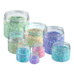 Clear PET Straight-Sided Jars