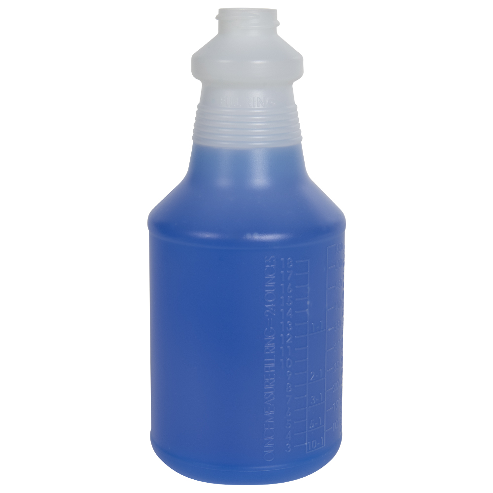 24 oz. HDPE Handi-Hold Bottle with 28/400 Neck (Sprayer or Cap Sold Separately)
