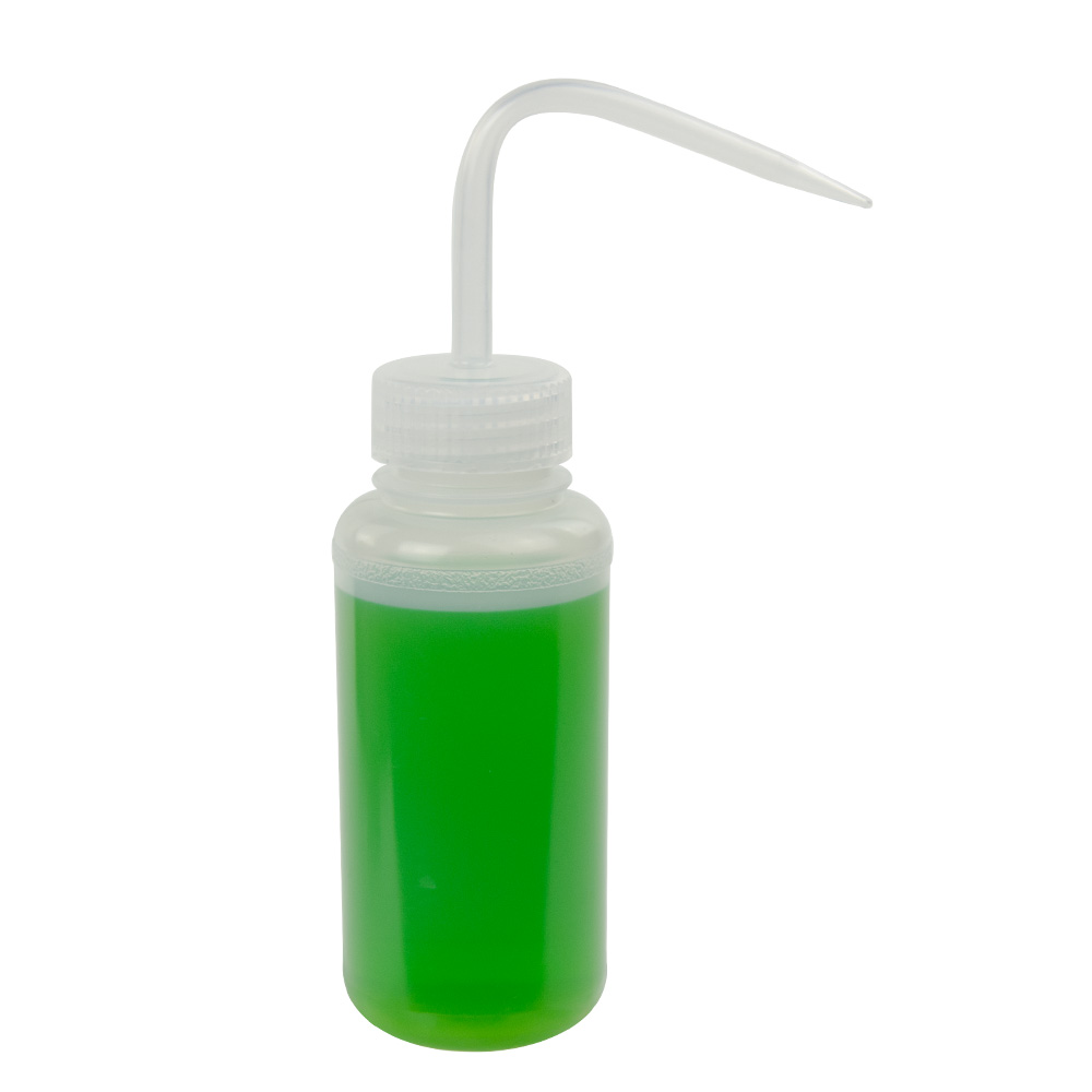250mL Scienceware® Wide Mouth Wash Bottle with Natural Dispensing Nozzle