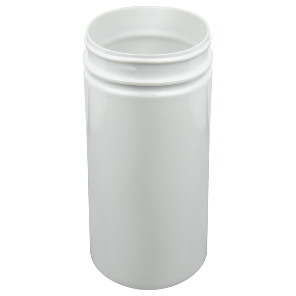 32 oz. White PET Straight-Sided Round Jar with 89/400 Neck (Cap Sold Separately)