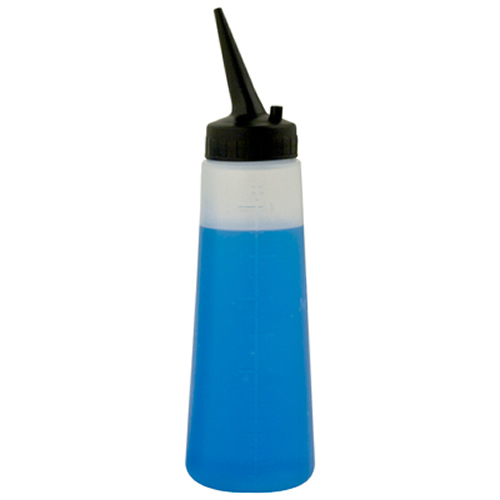 8 oz. LDPE Applicator Bottle with 38/400 Black Slant Tip Applicator