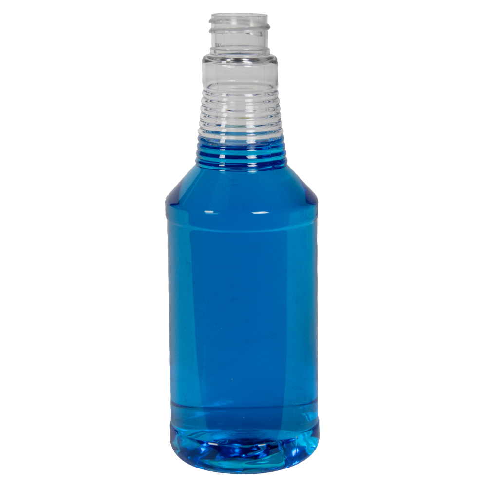 16 oz. Clear PET Spray Bottle with 28/400 Neck (Cap Sold