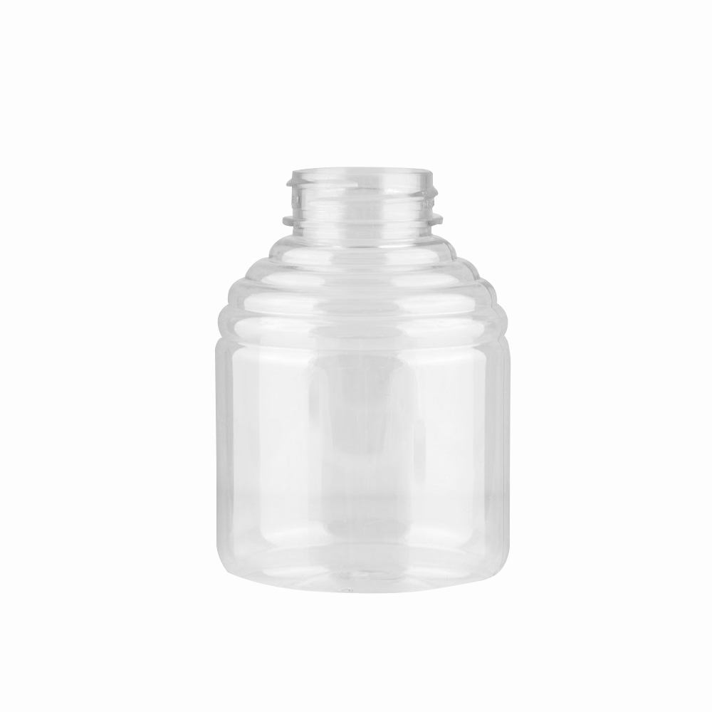 16 oz. (Honey Weight) Clear PET Economy Skep Bottle with 38/400 Neck  (Cap Sold Separately)