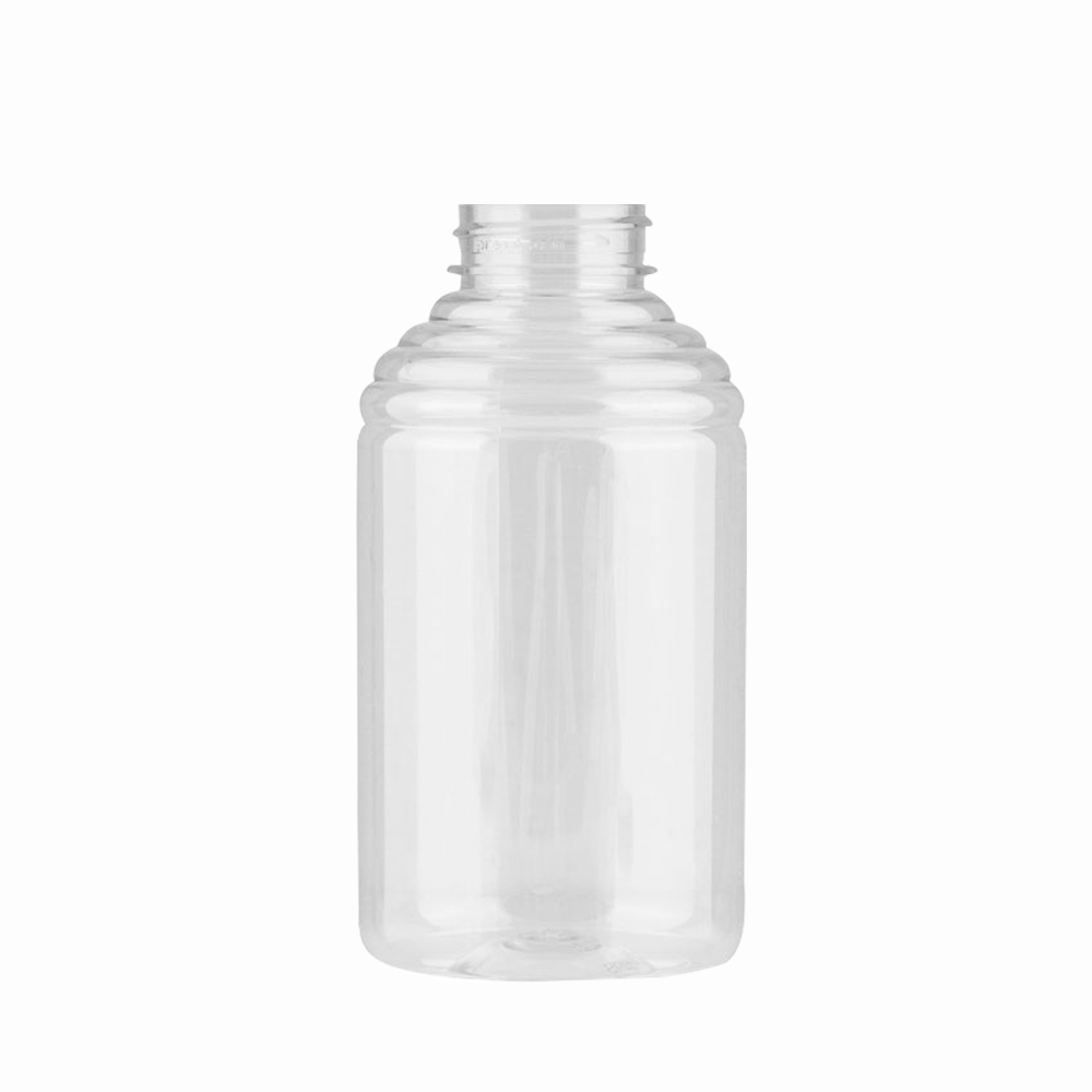 24 oz. (Honey Weight) Clear PET Economy Skep Bottle with 38/400 Neck  (Cap Sold Separately)
