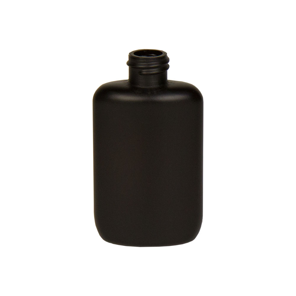 2 oz. HDPE Black Oval Bottle with 20/410 Neck (Cap Sold Separately) U