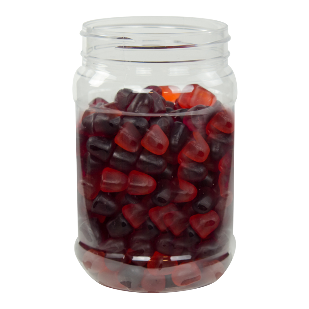 32 oz. Clear PET Jar with 89/400 Neck (Caps Sold Separately)