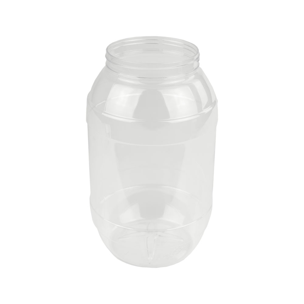 205 oz. Clear PET Barrel Jar with 120mm Neck (Lid Sold Separately)