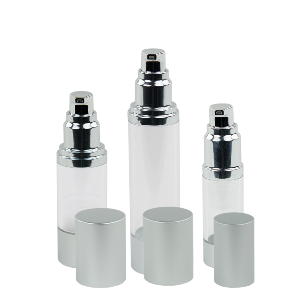 Download Clear/Brushed Aluminum Airless Bottles with Pumps | U.S ...