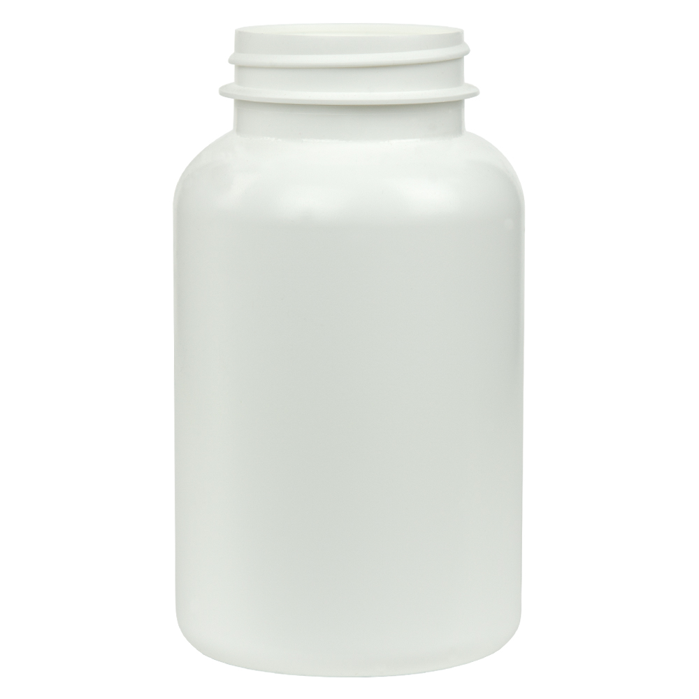 275cc/9.3 oz. White HDPE Pharma Packer Bottle with 45/400 Neck (Cap Sold Separately)